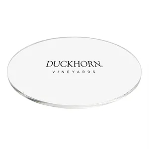 4" Clear Acrylic Coaster