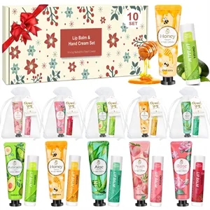 Lip Balm Bulk and Hand Cream Gift Set