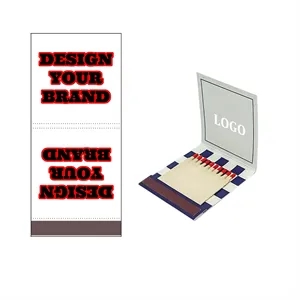 Full Color Printed Foldable Match Book w/ 10 Wooden Sticks