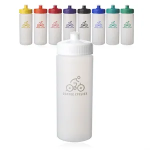 Custom Logo 20 oz. Frosted Plastic Water Bottles
