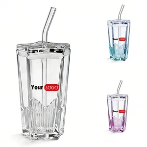 10oz Star Design Glass Cup