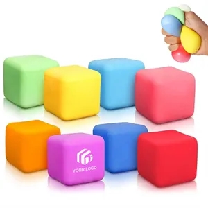 Custom Logo Classroom prize kids adults fidget toy square stress cube