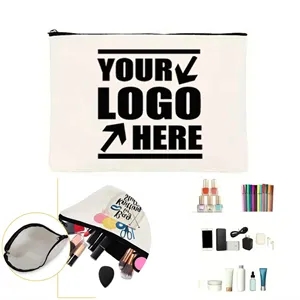 Multi-Purpose Canvas Zipper Makeup Bags