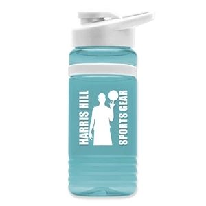 20 Oz. Stripe Bottle with Drink-thru Lid