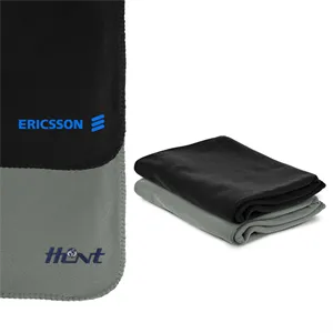 Custom Logo 200g Brushed Fleece 100% Polyester Blanket 50" x 60"