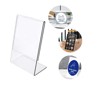 Clear Acrylic Side-Loading Sign Holder