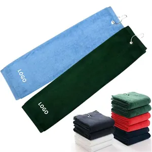 Custom Logo Golf Towel With Clip