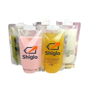 MOQ1000   12 Ounce Plastic Drink Pouch With Screw Lid