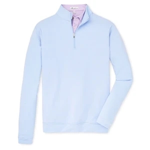 Peter Millar Men's Perth Mini-Stripe Stretch Loop 1/4 Zip