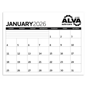 Triumph® Calendars Small Monthly Desk Pad - Black & White...
