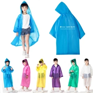 Children Rain Poncho Raincoat