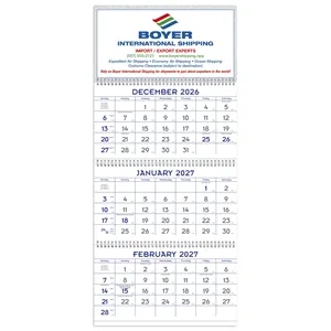 Triumph® Calendars 3-Month Planner (4-Sheet)
