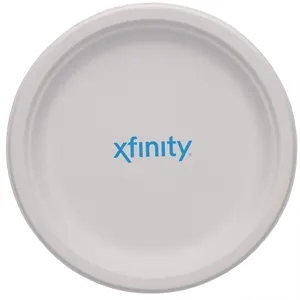 10.000" Eco Molded Fiber Plate Round Tradition Print