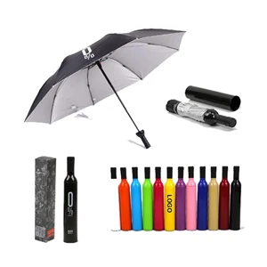 Custom Logo Custom Wine Bottle Umbrella