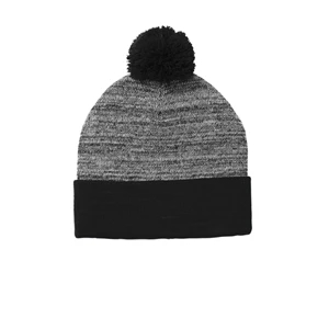 Sport-Tek Heather Pom Pom Beanie