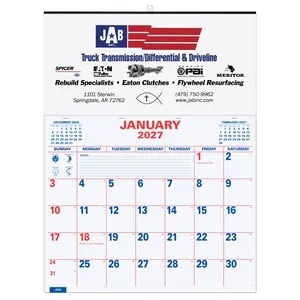 Large Memo Apron Wall Calendar