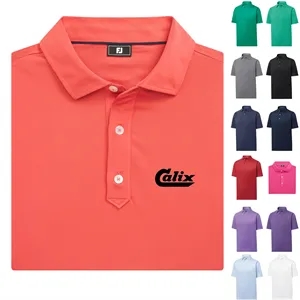 Foot Joy Solid Lisle Set On Placket Polo