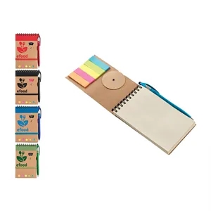Jot & Go 3.75 x 5.75 Cardboard Spiral Journal with Pen (CLOS