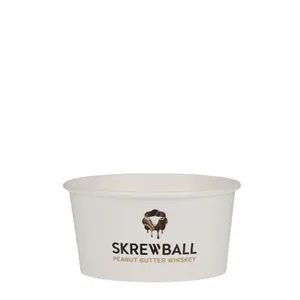 6 oz Food Container Paper White Digital Print