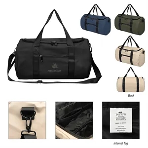 Hudson Recycled Leatherette Duffel Bag