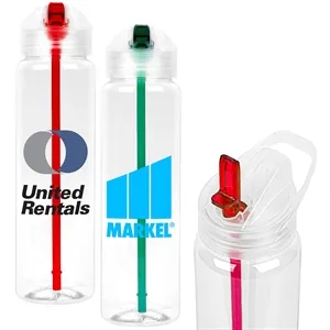 Recyclable Sports Bottle with Flip-Up Lid - 32oz.