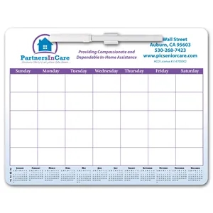 Memo Board Calendar w/ Rem Adh