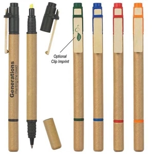 Dual Function Eco-Friendly Pen/Highlighter
