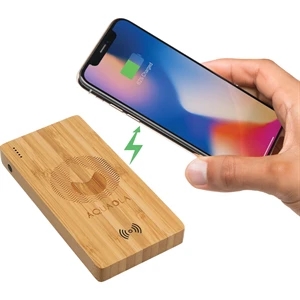 FSC® 100% Bamboo 5000 mAh Wireless Power Bank