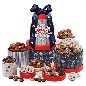 Festive Snowflake Tower