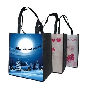 Full Color wide Grocery Tote Bags