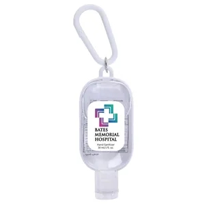 1 oz. Hand Sanitizer with Colorful Case and Carabiner