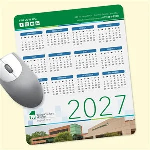 Peel&Place® 8" x 9.5" x .015" Thin Calendar Mouse Pad