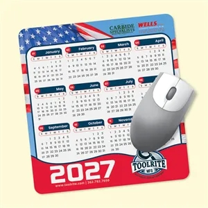 Vynex® Heavy Duty 7.5 x 8 x 1/8 Hard Calendar Mouse Pad