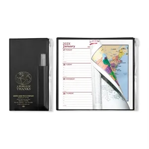 Zip-Back Pocket Planner with Pen