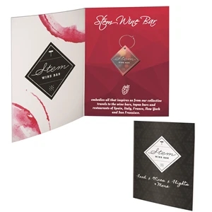 Greeting Card with Wine Charm