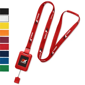 5/8" SlimReel™* Silkscreen Lanyard/Badge Reel System