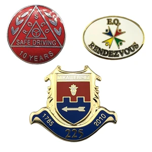 1.25" Hard Enamel Die Struck Lapel Pins