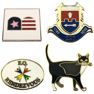 1.5" Hard Enamel Die Struck Lapel Pins