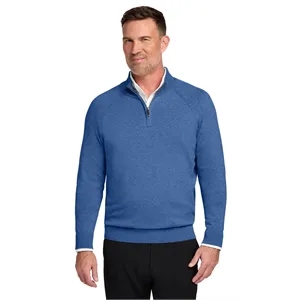 Brooks Brothers Cotton Stretch 1/4-Zip Sweater