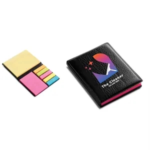 Leatherette Sticky Note Book (CLOSEOUT)