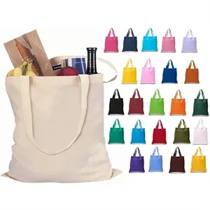 Custom Logo Cotton Canvas Reusable Tote Bags
