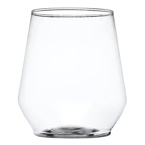 12 oz. Stemless Plastic Wine Glass