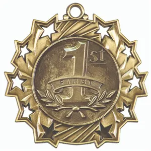 2 1/4" 1st Place Ten Star Medal