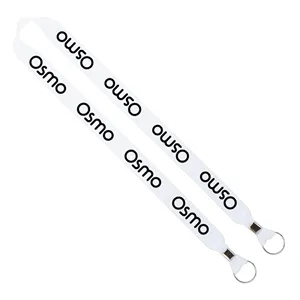 Custom Logo Import Rush 1" Polyester 2-Ended Lanyard with Crimps