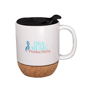 14 oz Ceramic Mug With Cork Base