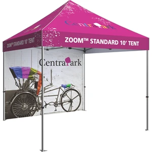 10' Zoom Outdoor Tent Custom Printed Backwall