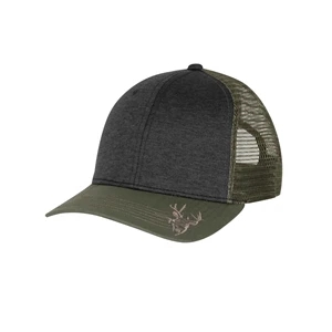 Structured Mid Profile Heather Trucker Hat