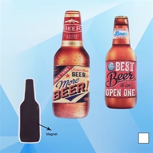 Beer Bottle Shaped Ceramic Refrigerator Magnet