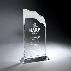 Waterfall Crystal Award on Base