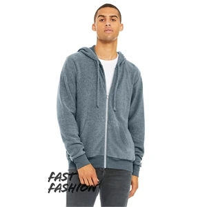 Unisex Sueded Fleece Full Zip Hoodie